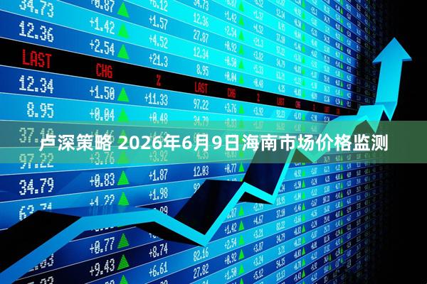 卢深策略 2026年6月9日海南市场价格监测